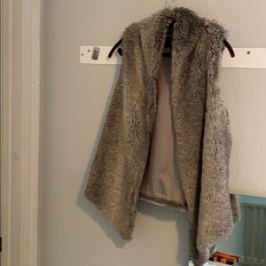 Faux fur vest
